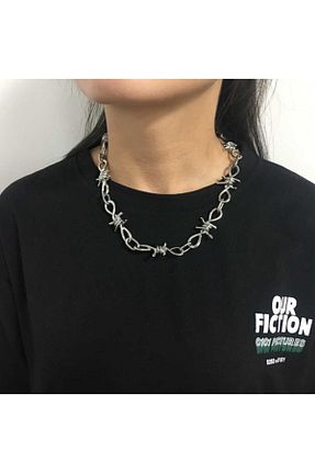 گردنبند جواهر زنانه روکش نقره Köstebek - کد 42049731