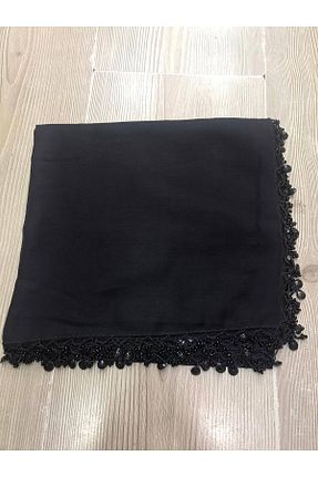 روسری مشکی 100 x 100 ALLURİNG - کد 100726161