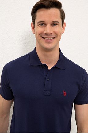 پولوشرت سرمه ای مردانه پنبه ای U.S. Polo Assn. - کد 89677018