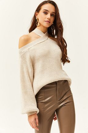 پلیور طوسی زنانه ساده Olalook - کد 784758014