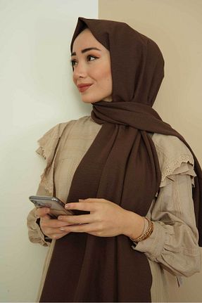 شال قهوه ای زنانه جاز Kamil Keskin - کد 94249276