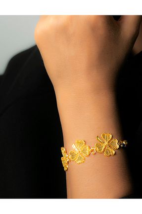 دستبند طلا زرد زنانه 14 عیار myorogold - کد 784178225