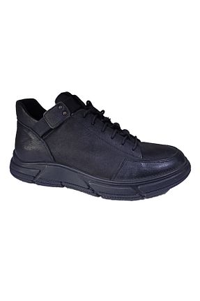 بوت / نیم بوت مشکی مردانه چرم خالص EPOCH SHOES - کد 784195677