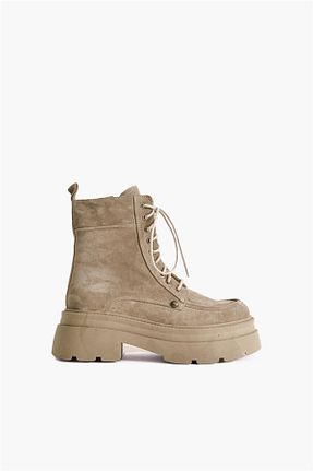 بوت / نیم بوت قهوه ای زنانه جیر Shoes & More - کد 784193474