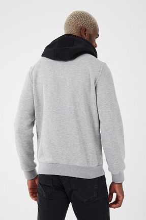 سوئیشرت طوسی مردانه ساده UNIQROY - کد 784183286
