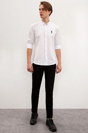پیراهن سفید مردانه اسلیم فیت U.S. Polo Assn. - کد 784202210