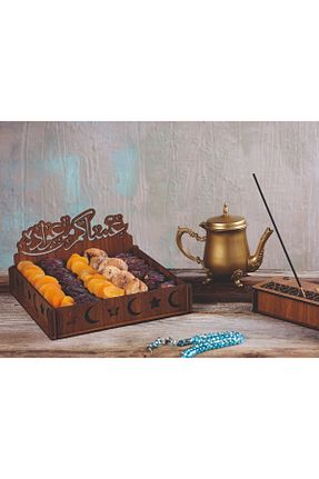کاسه و بشقاب دکوراتیو قهوه ای چوب şamaksesuar - کد 784194835