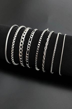 دستبند جواهر زنانه روکش نقره THE Steel - کد 784372866
