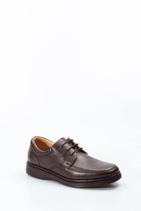 کفش کژوال قهوه ای مردانه چرم طبیعی پاشنه کوتاه ( 4 - 1 cm ) پاشنه ساده کد 784499284