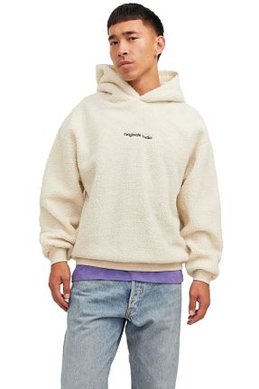 سوئیشرت بژ مردانه ساده Jack & Jones - کد 784561716