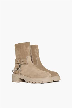 بوت / نیم بوت قهوه ای زنانه جیر Shoes & More - کد 784801714