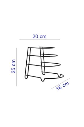 نظم دهنده کمد مشکی فلزی کد 762936753