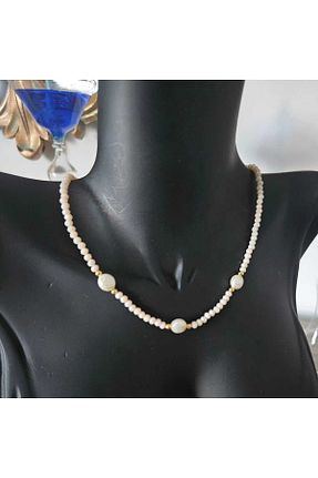 گردنبند جواهر سفید زنانه مروارید misstakıjewerly - کد 784901040