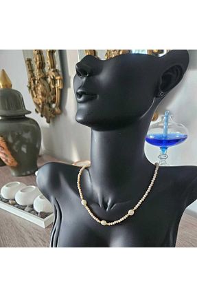 گردنبند جواهر سفید زنانه مروارید misstakıjewerly - کد 784901040