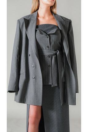 بلوز طوسی زنانه ساده Charm in Urban - کد 785091679