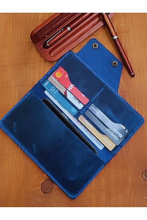 کیف پول آبی زنانه ابعاد بزرگ MY Leather - کد 785164249