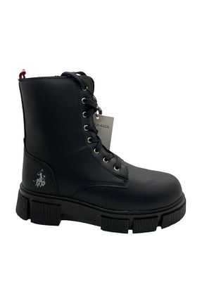 بوت / نیم بوت مشکی زنانه چرم مصنوعی U.S. Polo Assn. - کد 785199641
