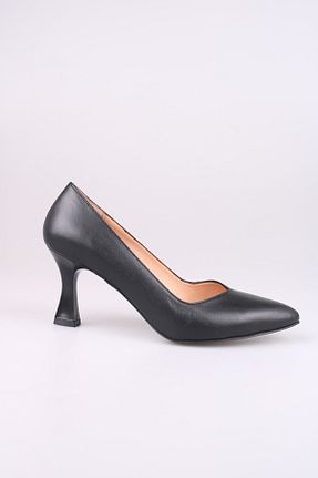 کفش پاشنه بلند کلاسیک مشکی زنانه چرم خالص Wanna Shoes - کد 785308121