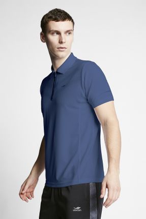 تی شرت آبی مردانه اسلیم فیت یقه پولو کد 695951937