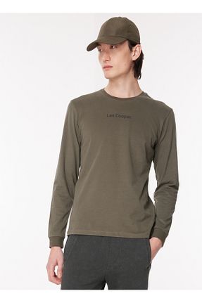 تیشرت خاکی مردانه رگولار Lee Cooper - کد 784799331