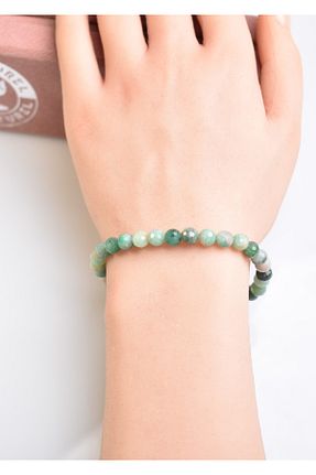 دستبند جواهر سبز زنانه سنگ طبیعی Safnaturel - کد 784856204