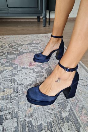 کفش کلاسیک سرمه ای زنانه چرم مصنوعی Topukla Footwear - کد 784884416