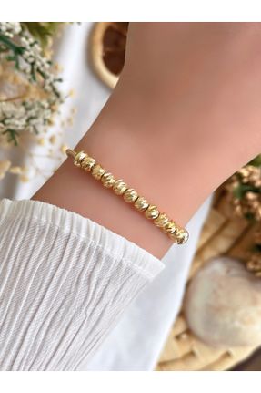 دستبند جواهر طلائی زنانه برنز کد 784896908