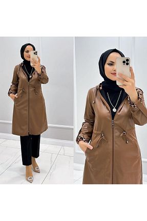 پارکا حجاب قهوه ای زنانه Berra Butik - کد 784809898
