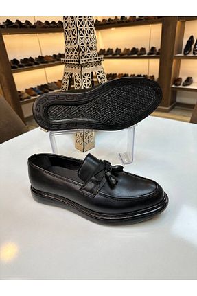 کفش کلاسیک مشکی مردانه چرم مصنوعی BLACK SHOES - کد 784809735