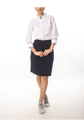 پیراهن سفید زنانه رگولار İstanbul Üniforma - کد 784820639