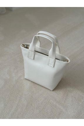 کیف دوشی سفید زنانه چرم مصنوعی کد 784919733
