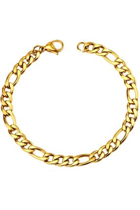 دستبند استیل زرد زنانه فولاد ( استیل ) کد 302168846