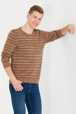 پلیور قهوه ای مردانه ساده U.S. Polo Assn. - کد 785306154