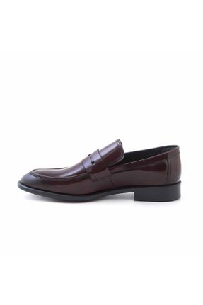 کفش کلاسیک زرشکی مردانه پاشنه کوتاه ( 4 - 1 cm ) پاشنه ساده کد 238907558