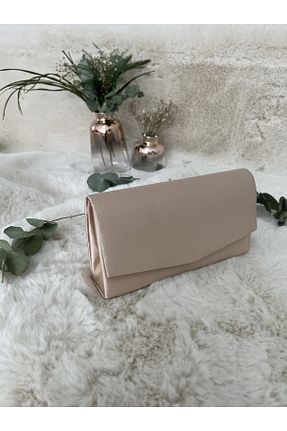 کیف مجلسی بژ زنانه چرم مصنوعی Busrabags - کد 260171126