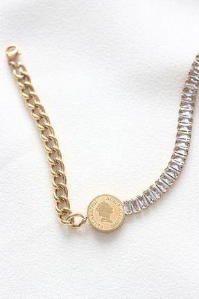 دستبند استیل (فولاد) طلائی زنانه استیل ضد زنگ Dazzlecave - کد 785593552