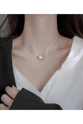 گردنبند جواهر زنانه مروارید İPAR AKSESUAR - کد 766137687