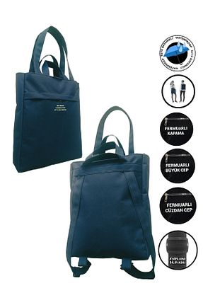 کیف دوشی سرمه ای زنانه پارچه ای SEVBAGS - کد 785381094