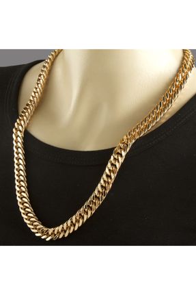 گردنبند استیل طلائی زنانه استیل ضد زنگ کد 785062531