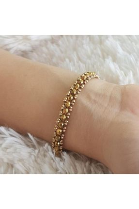 دستبند جواهر طلائی زنانه سنگ Handmade By HLY - کد 785448079
