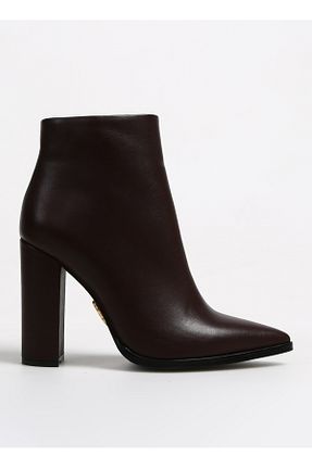 بوت / نیم بوت قهوه ای زنانه چرم خالص Vince Camuto - کد 785488251