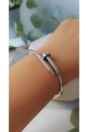 دستبند استیل زنانه فولاد ( استیل ) کد 785487915