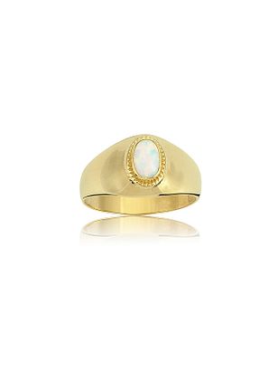 انگشتر نقره زرد زنانه عقیق FasekGold - کد 95880421