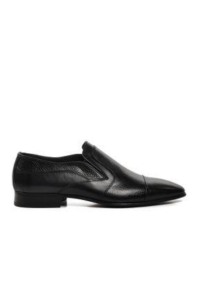 کفش کلاسیک مشکی مردانه چرم طبیعی پاشنه کوتاه ( 4 - 1 cm ) پاشنه نازک کد 785406863