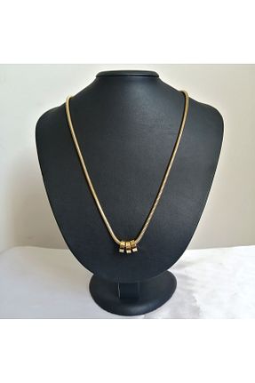 گردنبند استیل ( فولاد ) طلائی زنانه استیل (فولاد) Manolya Accessories - کد 785443345