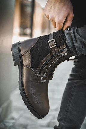 بوت / نیم بوت قهوه ای مردانه ضد آب Aleza Shoes - کد 785745596