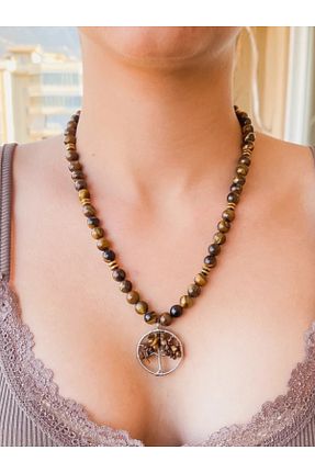 گردنبند جواهر رنگی زنانه سنگ NBS Beautiful Naturel Stones - کد 785616919
