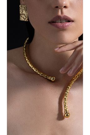 گردنبند جواهر طلائی زنانه روکش طلا ASYRA JEWELLERY - کد 765720439