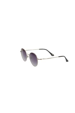 عینک آفتابی زنانه 49 UV400 فلزی سایه روشن گرد کد 104183254