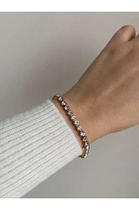 دستبند استیل (فولاد) طلائی زنانه استیل (فولاد) Owentis - کد 786021966